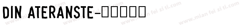 din ateranste字体转换